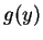 $\displaystyle g(y)$