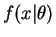 $ f(x\vert\theta)$